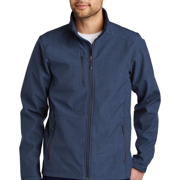 Shaded Crosshatch Soft Shell Jacket Thumbnail