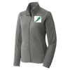 Women's Heather Microfleece Full Zip Jacket Thumbnail