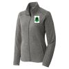 Women's Heather Microfleece Full Zip Jacket Thumbnail
