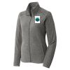 Women's Heather Microfleece Full Zip Jacket Thumbnail