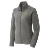 Women's Heather Microfleece Full Zip Jacket Thumbnail