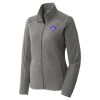 Women's Heather Microfleece Full Zip Jacket Thumbnail